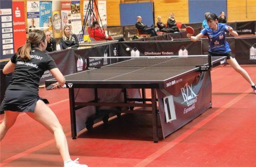 Die Japanerin Manami Imaeda brachte Kolbermoors Damen nach dem Fünfsatzsieg gegen Izabela Lupulesku zwischenzeitlich mit 2:1 in Führung.Foto Gerhard Erlich