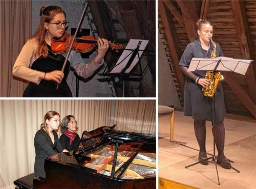 Die mitwirkenden Musikerinnen des Konzerts, mit dem bedürftige Kinder unterstützt werden sollen. Foto re