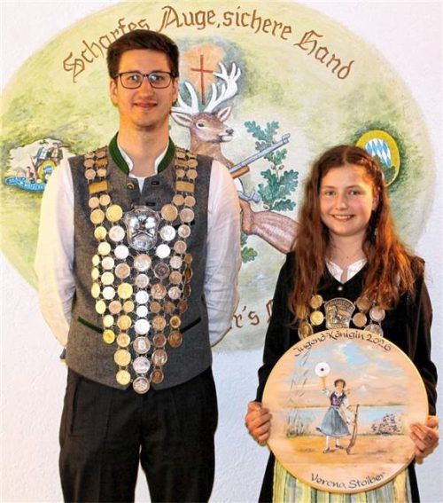 Die neuen Schützenkönige Andreas Rappolder und Verena Stoiber. Foto Richterstetter