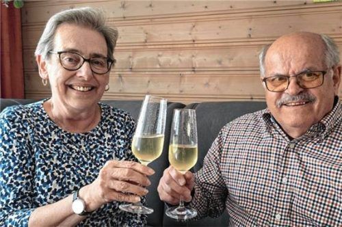 Ein halbes Jahrhundert verheiratet: Margot und Chris Wunder. Foto Ammelburger