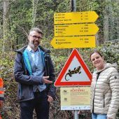 „Achtung! Feuersalamander auf dem Weg“