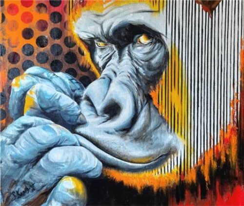 Fast menschliche Gesichtszüge haben die Krafttiere. Foto RE