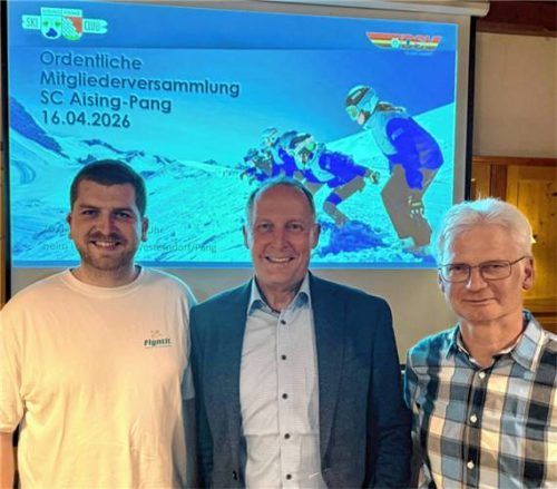 Freuen sich über die Entwicklung: (von links) Zweiter Vorsitzender Jonah Werner, Vorsitzender Andreas Bursian und Schatzmeister Hans-Peter Irlinger. Foto re