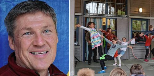 Fünf Tage mit Fokus auf die Kinder: Markus Bundil kümmert sich seit 25 Jahren um das Ferienprogramm vom Stadtjugendring – so auch um die Zirkuseinlagen in der Osterzeit. Fotos Mischner