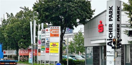 Im Aicherpark warten 118 Geschäfte auf insgesamt 60.000 Quadratmetern.
