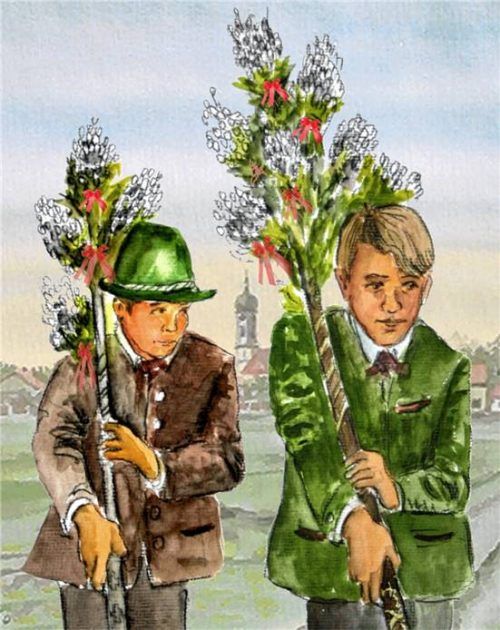 Im Kreis Mühldorf dient der Palmbuschen der Abwehr von Feuer und Gewitter. Fotos graf