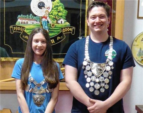 Jugendkönigin Laura Eggerdinger und Schützenkönig Matthias Wandiger. Foto re