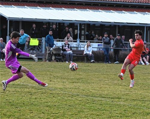 Läuft Westerndorfs Tormaschine weiter? Seit der Winterpause erzielten Max Labermaier und Co. 22 Treffer in sechs Partien.Foto Marinus Obermaier