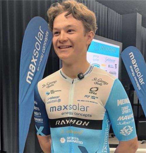 Luca Martin stammt aus Erfurt und fährt nun für das Chiemgauer Radsportteam MaxSolar-Raymon.Foto Marko Aleksic