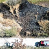 Feuer in der Hirschauer Bucht