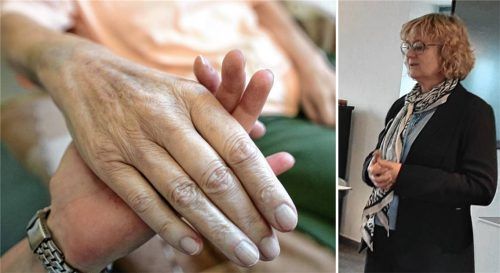 Pflege am Lebensende ist wertvoll, aber auch zeitintensiv und kostspielig. Ministerialrätin Dr. Barbara Rebhan vom bayerischen Gesundheitsministerium besuchte die Auftaktveranstaltung für das Projekt „Zeitintensive Betreuung am Lebensende“ des Anna Hospizvereins.Fotos  Zöller/Dpa