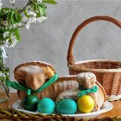 Osterlamm für die Ostertafel