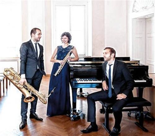 Spielen seit 2017 zusammen: (von links) Vanja Sedlak, Sarah Lilian Kober und Pianist Vadym Palii.Foto Jure Knez