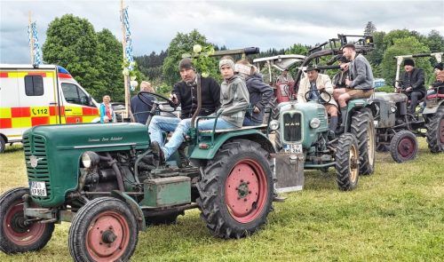 Auch bei bewölktem Wetter kamen die historischen Fahrzeuge zum Einsatz.Foto amf