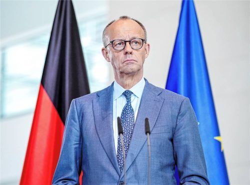Bundeskanzler Friedrich Merz (CDU) gibt im Bundeskanzleramt eine Pressekonferenz. Foto dpa
