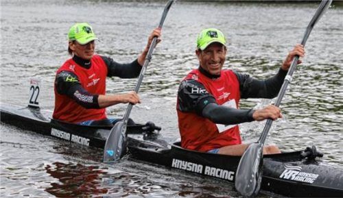 Der Kajak Klub Rosenheim startete erstmals bei einer deutschen Meisterschaft im Kanu-Marathon. Foto re