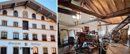 Der Speicher des Halfinger Rathauses ist riesig. Gegenwärtig wird er als Lager genutzt, beispielsweise für historisches Gerät der Feuerwehr. Fotos Gerlach