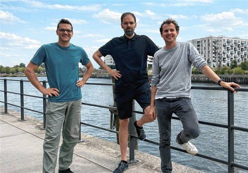 Die drei Gründer von „Hyground“: (von links) Benjamin Hofmann, Dominik Rehbock und Bastian de Groot. Foto Hyground