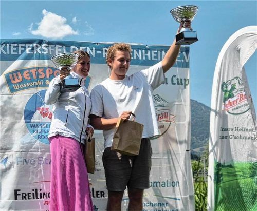 Die Gesamtsieger des Auerbräu Cups 2026 am Hödenauer See: Elizaveta Dobjevitch und Kay Strohmeyer.Foto WSC