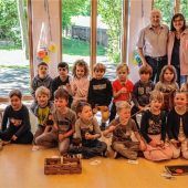 Reise in die Vergangenheit im Kindergarten