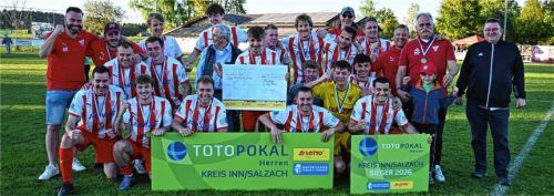 Fußball-Bezirksligist SV Bruckmühl vertritt den Kreis Inn/Salzach im bayerischen Pokal.Foto Franz Ruprecht