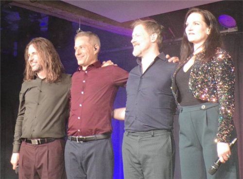Genießen den verdienten Applaus: (von links) Jan Melzer, Tobias Hanf, Frank Valet und Sanna Nyman. Foto Rath