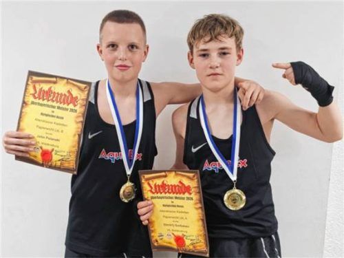 John Polanski und Dimitri Gorbanev holten in Neuötting Gold. Foto re