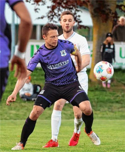 Kapitän Johannes Asanger und der SV Aschau/Inn haben sich eine gute Ausgangslage geschaffen.Foto Butzhammer