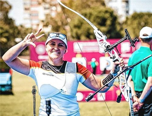 Katharina Bauer holte beim Grand Prix in Antalya zwei Bronzemedaillen. Foto Türkischer Bogensportverband