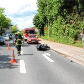 Motorradfahrer nach Unfall verletzt