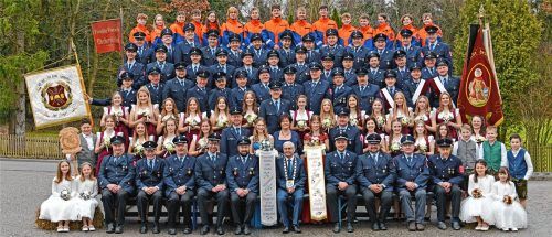 Seit 150 Jahren im Einsatz für die Gemeinschaft: Ihr Gründungsfest feiert die Freiwillige Feuerwehr Oberbergkirchen vom 13. bis 18. Mai. Fotos Simone Kienzl