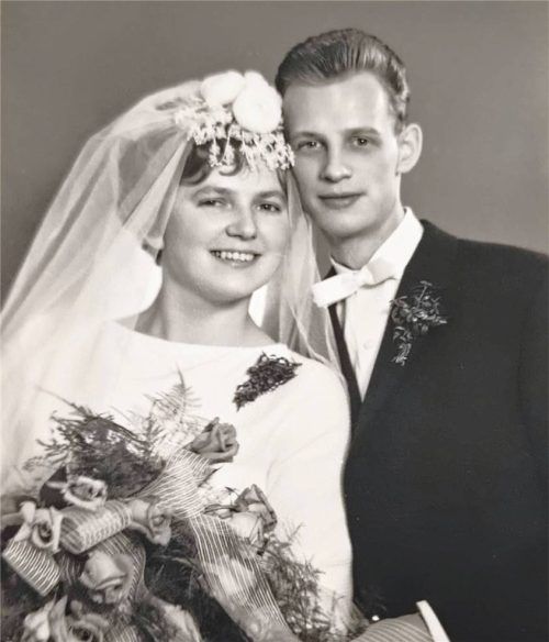 Ursula und Albert Wieser heirateten vor 65 Jahren. Foto Privat