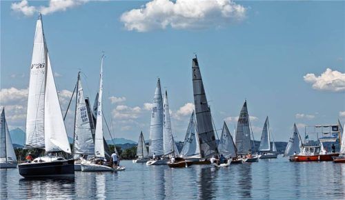 32 Boote nahmen an der Krautinsel-Rund teil.Foto re