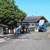 Straßensanierung vor Abschluss