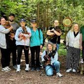 Dackel unterwegs beim Suchen