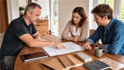 Besprechung mit dem Profi: Gute Planung ist das A und O. Foto KI