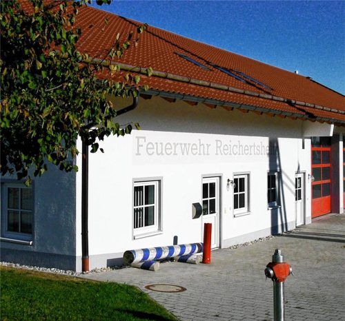 Der SOS-Punkt in Reichertsheim: das Feuerwehrhaus. Foto Günster