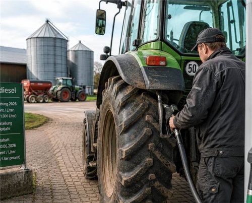 Diesel bleibt ein Kostenfaktor: Viele Betriebe sind auf Rückvergütung und zeitlich befristete Entlastungen angewiesen. Foto ki