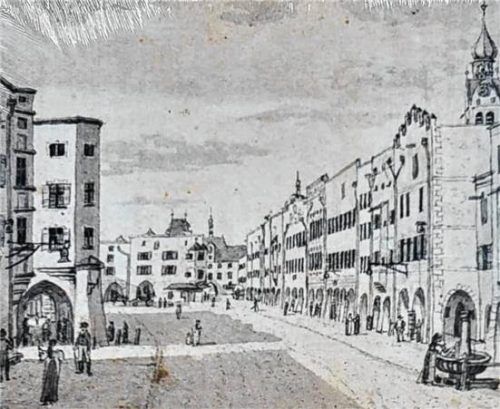 Ein Blick auf den Max-Josefs-Platz in früheren Zeiten, das Bild ziert die Stadtchronik. Fotos Historischer Verein Rosenheim
