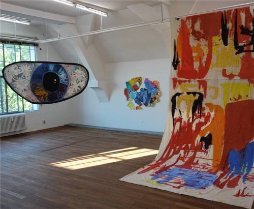 Ein Blick in die Ausstellung von Peter Piek beim Kunstverein Rosenheim. Foto Friedrich