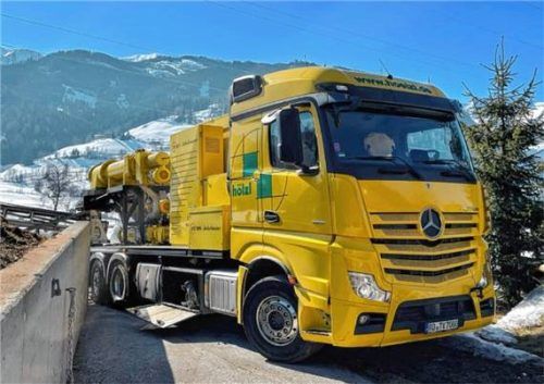 Ein mobiler Separator als Aufbau auf einem 3-Achs-LKW.