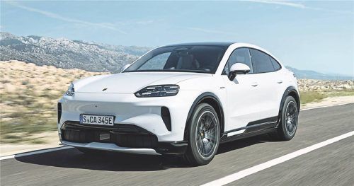 Es darf ein bisschen mehr sein: Das Porsche Cayenne Coupé Electric kann als Turbo mit Overboost bis zu 1.156 PS mobilisieren und in 7,4 Sekunden auf Tempo 200 sprinten. Foto PORSCHE