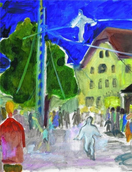 Hermine Tomanek (1923-1995), Akrobaten in Prien. Foto  re