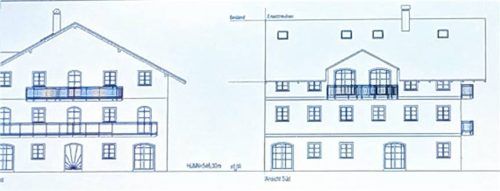 Mit den Planänderungen für einen Quergiebel, vier Dachflächenfenster und einen Balkon konnte sich der Gemeinderat in der jüngsten Sitzung des Breitbrunner Rats anfreunden. Mit den Ersatz-Neubauplänen für ein Betriebsleiterwohnhaus hatte sich der Rat schon im Dezember 2025 auseinandergesetzt. Foto Dachs