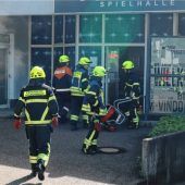 Dicker Nebel in Spielhalle