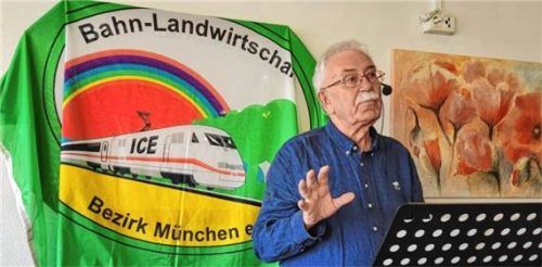 Roland Reich war 38 Jahre Vorstand der Bahnlandwirtschaft München Unterbezirk Rosenheim.Foto hadersbeck
