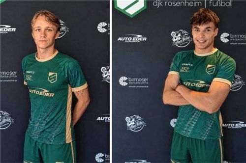 Transfer-Doppelpack: Lukas Steidl (links) und Ajdin Mehinovic verstärken den SB DJK Rosenheim. Foto re