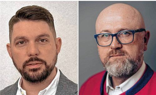 Traunsteins CSU-Kreisverbandsvorsitzender Siegfried Walch (links) und der CSU-Fraktionsvorsitzende im Kreistag, Josef Mayer. Foto Fotomontage Landratsamt Traunstein/CS