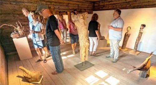„Wurzelwerk“ heißt die Wanderausstellung, die im August und September 2025 im Kieferer Industriemuseum Blaahaus ihren Anfang nahm. Foto Franz M. Hoffmann