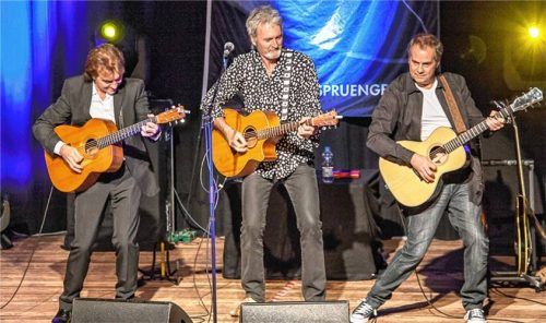 Das britische Trio „FRONTM3N“ eröffnet die heurigen Saitensprünge.Foto re